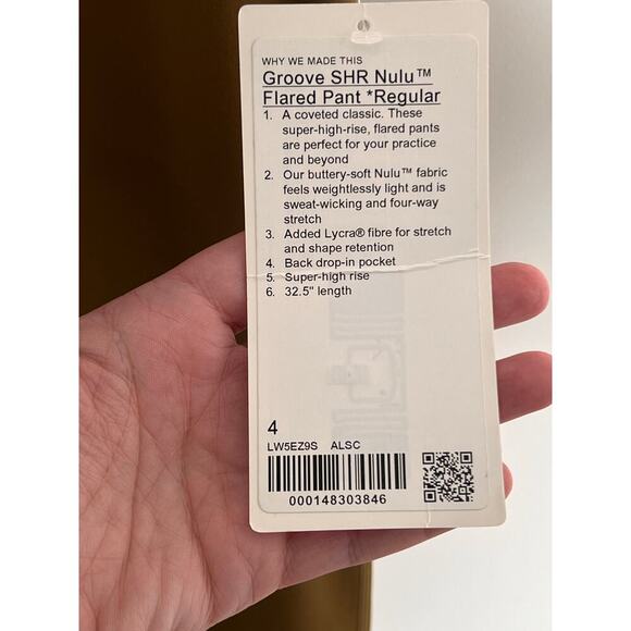 Lululemon Groove Super-High-Rise Flared Pant Nulu *Regular Allspice Womens 4 NWT - Picture 7 of 11